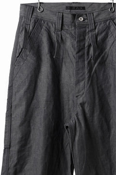 画像をギャラリービューアに読み込む, KLASICA &quot;ROCKWELL&quot; LOW CLOTCH APRON WORKER PANTS / 9.7oz COTTON x LINEN CHAMBRAY (GRAY DENIM)