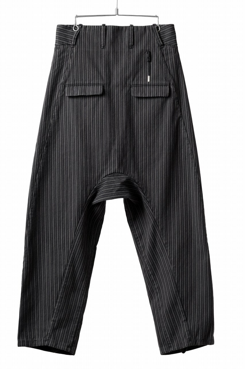 BORIS BIDJAN SABERI DROP CLOTCH WIDE TAPERED PANTS / OBJECT DYED ...