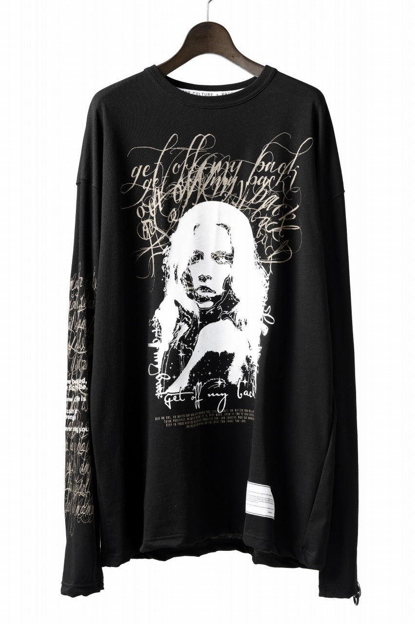 beauty : beast MONTAGE L/S TEE (BLACK)