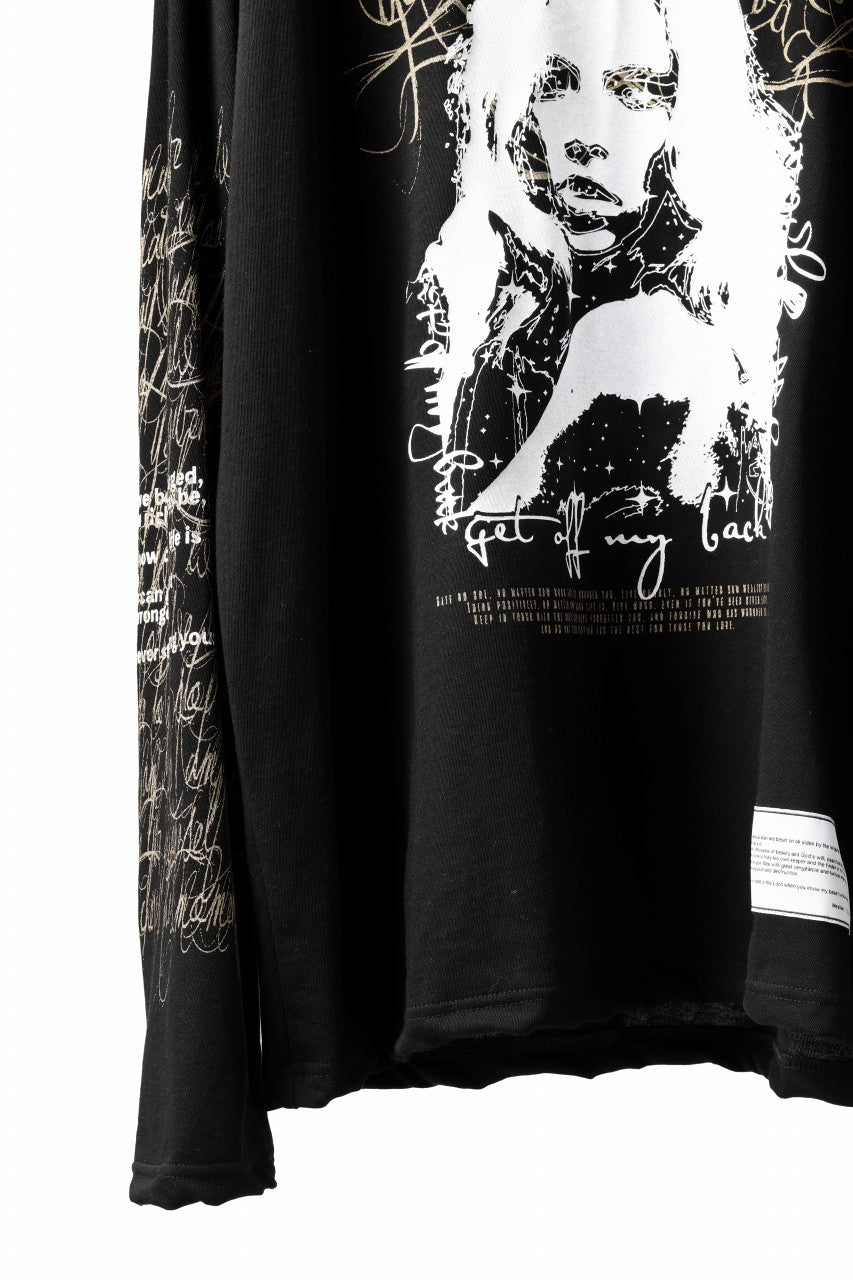 beauty : beast MONTAGE L/S TEE (BLACK)