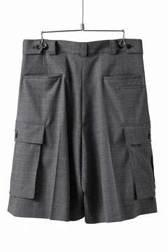 画像をギャラリービューアに読み込む, th products Wide Cargo Shorts / 2 way stretch w/p tropical (check)