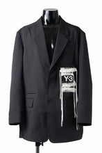 画像をギャラリービューアに読み込む, Y-3 Yohji Yamamoto SPORTS UNIFORM PATCH BLAZER (BLACK)