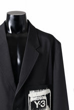 画像をギャラリービューアに読み込む, Y-3 Yohji Yamamoto SPORTS UNIFORM PATCH BLAZER (BLACK)