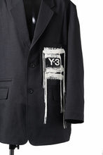 画像をギャラリービューアに読み込む, Y-3 Yohji Yamamoto SPORTS UNIFORM PATCH BLAZER (BLACK)