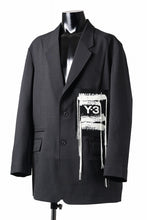 画像をギャラリービューアに読み込む, Y-3 Yohji Yamamoto SPORTS UNIFORM PATCH BLAZER (BLACK)