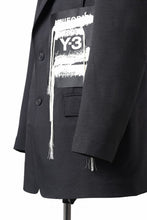 画像をギャラリービューアに読み込む, Y-3 Yohji Yamamoto SPORTS UNIFORM PATCH BLAZER (BLACK)