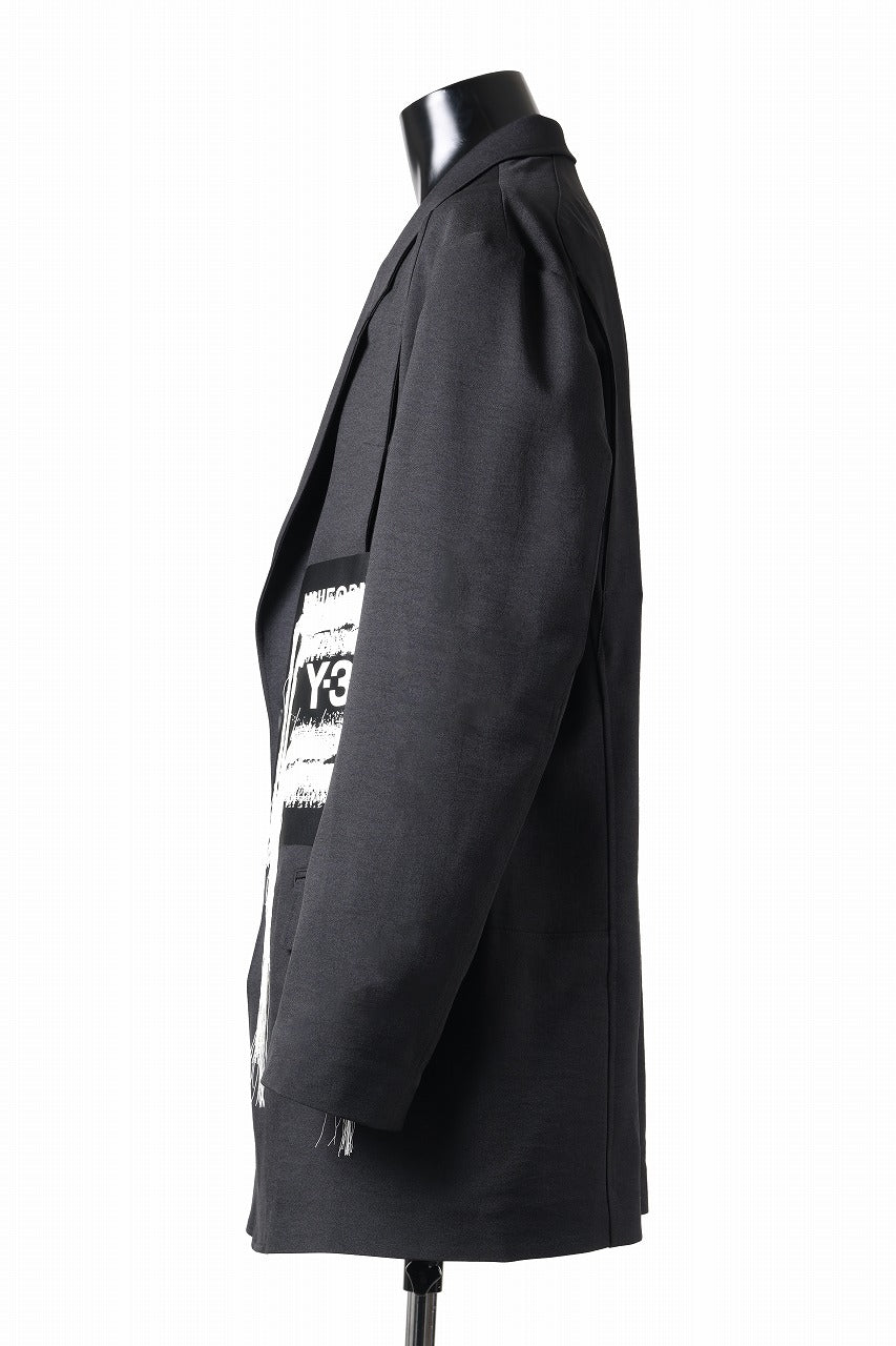 Y-3 Yohji Yamamoto SPORTS UNIFORM PATCH BLAZER (BLACK)