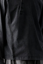 Load image into Gallery viewer, Professor.E FADED HENLEY L/S TEE (BLACK)