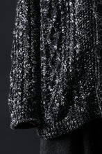 画像をギャラリービューアに読み込む, Y&#39;s for men V-NECK ARAN KNIT CARDIGAN (BLACK)
