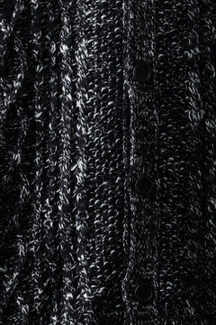 画像をギャラリービューアに読み込む, Y&#39;s for men V-NECK ARAN KNIT CARDIGAN (BLACK)