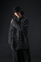 画像をギャラリービューアに読み込む, Y&#39;s for men V-NECK ARAN KNIT CARDIGAN (BLACK)