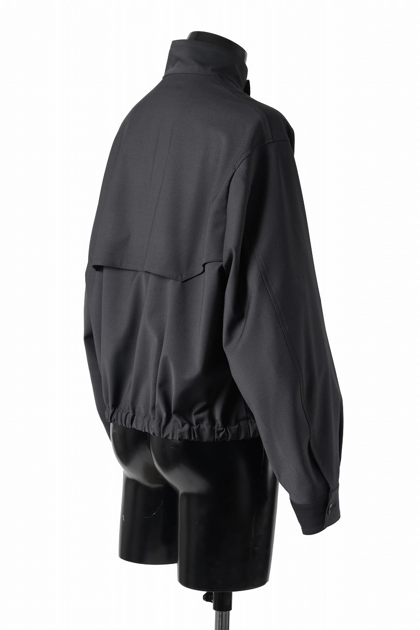 画像をギャラリービューアに読み込む, th products Harrington Jacket / 2 way stretch w/p tropical (black)