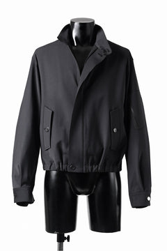 画像をギャラリービューアに読み込む, th products Harrington Jacket / 2 way stretch w/p tropical (black)