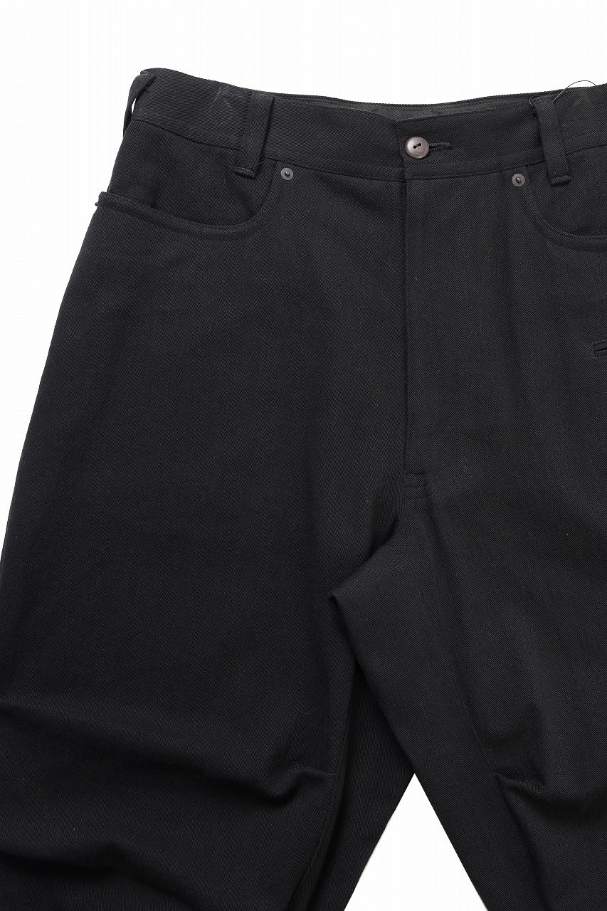 画像をギャラリービューアに読み込む, beauty : beast 8Q PUSSY PANTS / COTTON FLAX TWILL (BLACK)