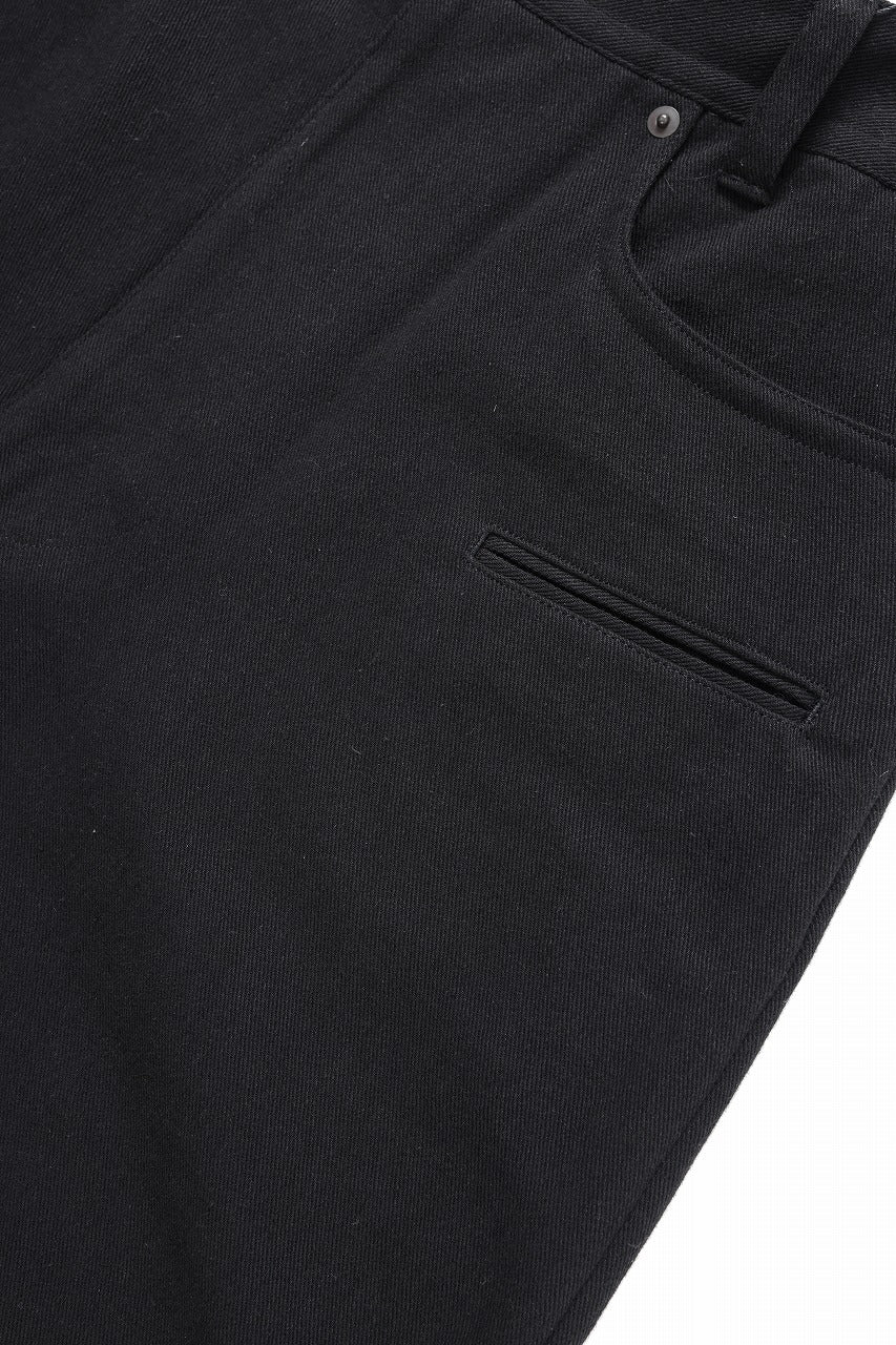 画像をギャラリービューアに読み込む, beauty : beast 8Q PUSSY PANTS / COTTON FLAX TWILL (BLACK)
