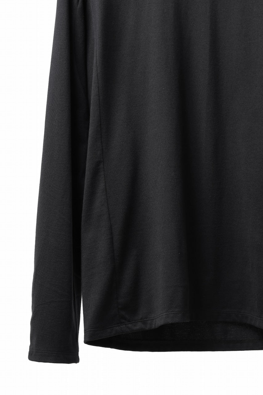 black crow x LOOM exclusive long sleeve tops / suvin cotton jersey (black)