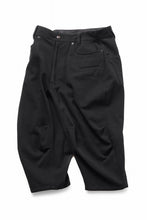 画像をギャラリービューアに読み込む, beauty : beast 8Q PUSSY PANTS / COTTON FLAX TWILL (BLACK)