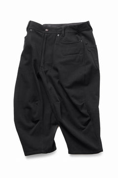 画像をギャラリービューアに読み込む, beauty : beast 8Q PUSSY PANTS / COTTON FLAX TWILL (BLACK)
