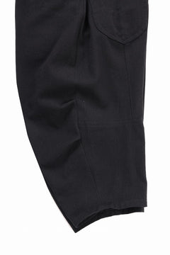 画像をギャラリービューアに読み込む, beauty : beast 8Q PUSSY PANTS / COTTON FLAX TWILL (BLACK)