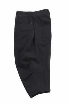 画像をギャラリービューアに読み込む, beauty : beast 8Q PUSSY PANTS / COTTON FLAX TWILL (BLACK)