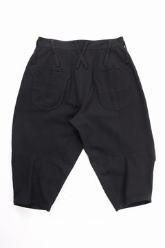 画像をギャラリービューアに読み込む, beauty : beast 8Q PUSSY PANTS / COTTON FLAX TWILL (BLACK)