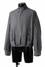 画像をギャラリービューアに読み込む, th products Harrington Jacket / 2 way stretch w/p tropical (check)