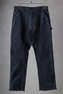 CHANGES x LOOM exclusive REMAKE REGULAR FIT CARPENTER PANTS / VINTAGE DUCK FABRIC (STONE WASHED) (NAVY #B)
