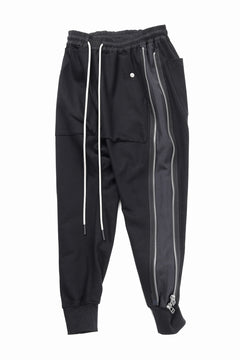 Load image into Gallery viewer, A.F ARTEFACT SIDE ZIP SARROUEL TRACK PANTS (BLACK)