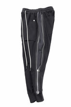 Load image into Gallery viewer, A.F ARTEFACT SIDE ZIP SARROUEL TRACK PANTS (BLACK)