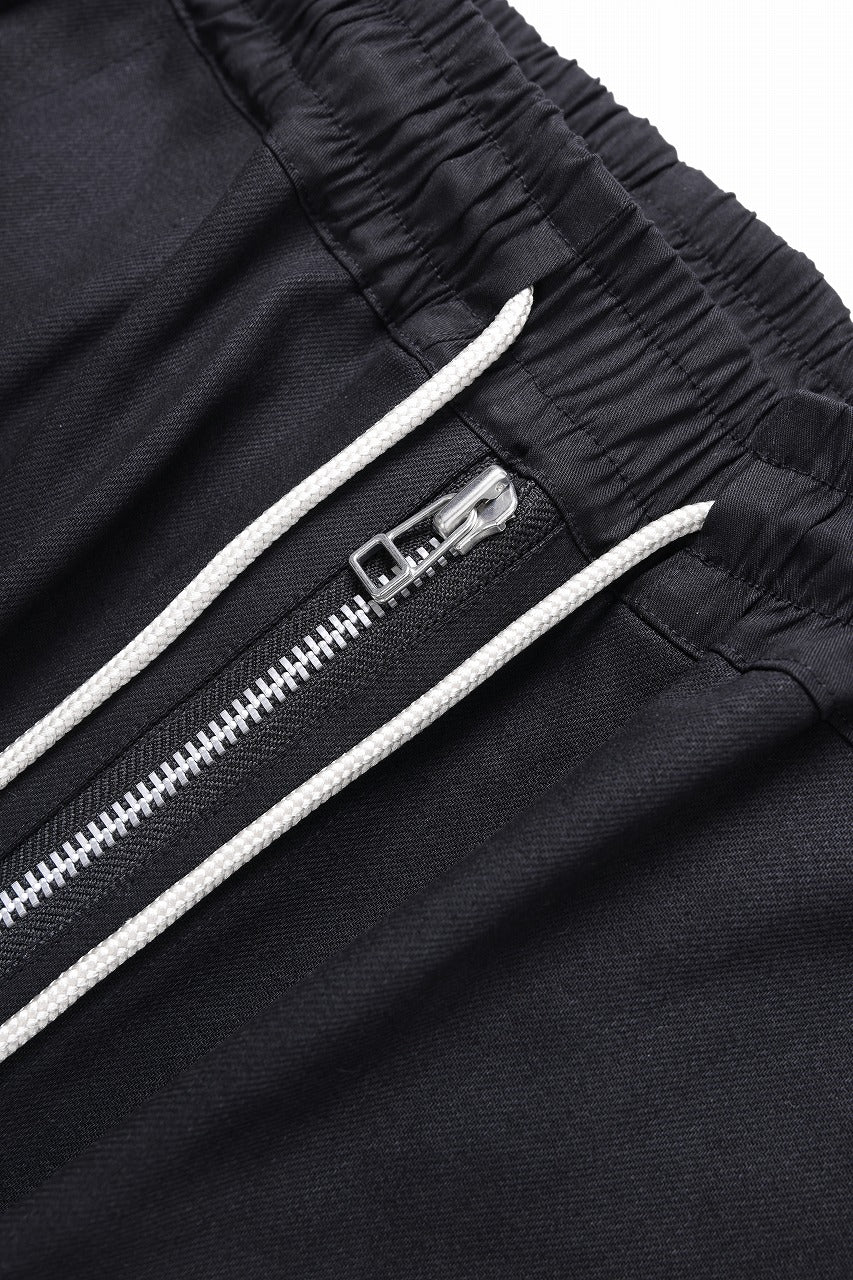 A.F ARTEFACT FLAP ZIP SARROUEL SKINNY PANTS / HI-STRETCH DENIM (BLACK)