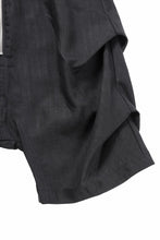 画像をギャラリービューアに読み込む, A.F ARTEFACT TUCK SHORTS / HERRINGBONE LINEN (BLACK)