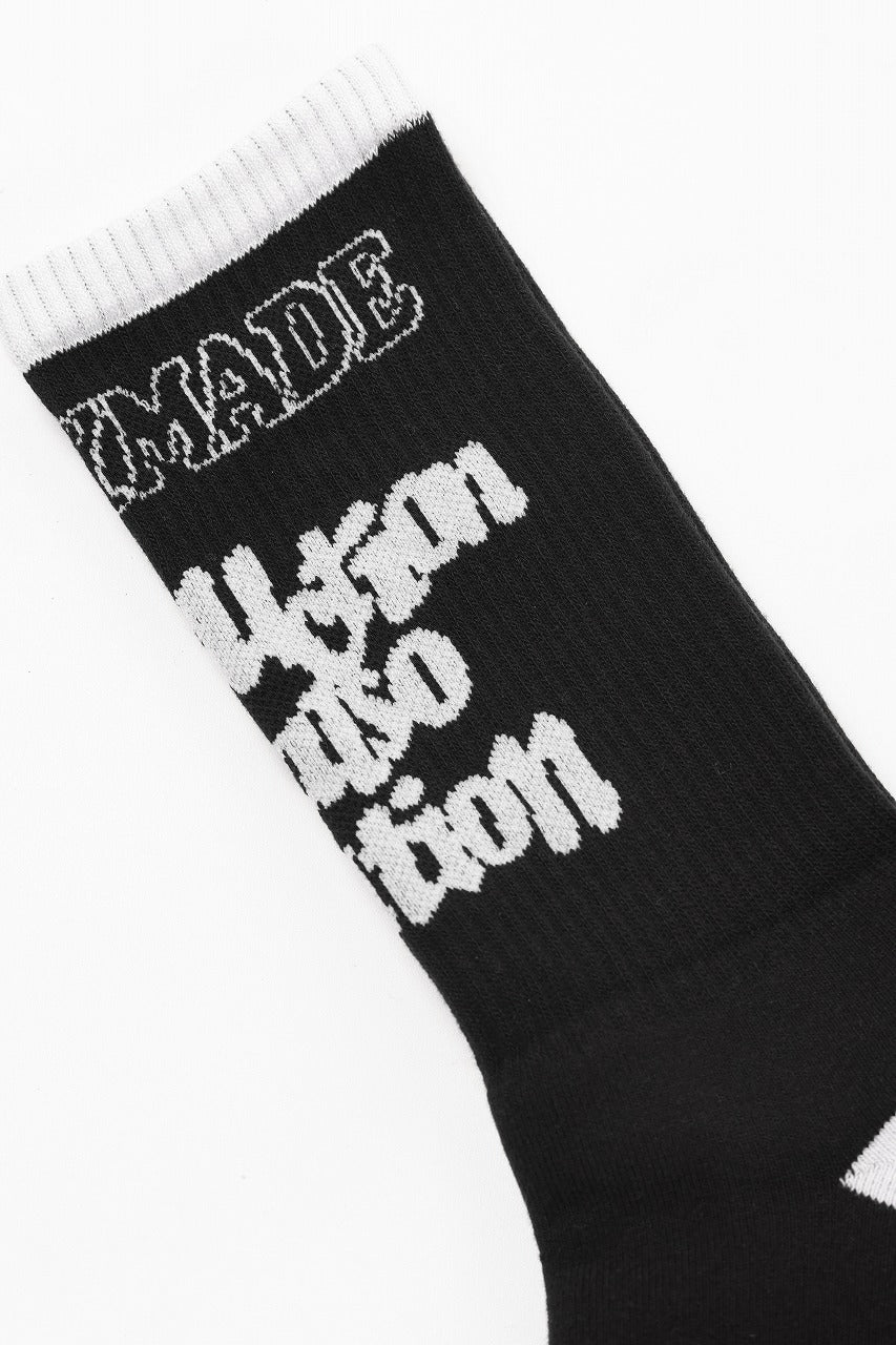 READYMADE "destruction is also creation" SOCKS (BLACK)