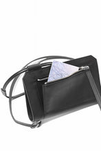 画像をギャラリービューアに読み込む, KLASICA &quot;FLOW&quot; MOBILE POUCH / FVT ITALIAN COW LEATHER (BLACK x SILVER)