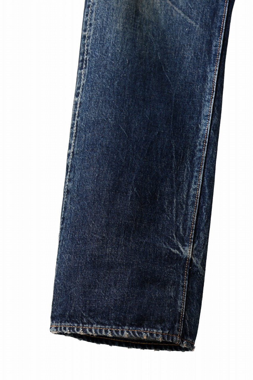 FULLCOUNT x LOOM exclusive "Old Dude" Straight Denim Pants / 13.7oz Zimbabwe Selvedge Denim (INDIGO BLUE)