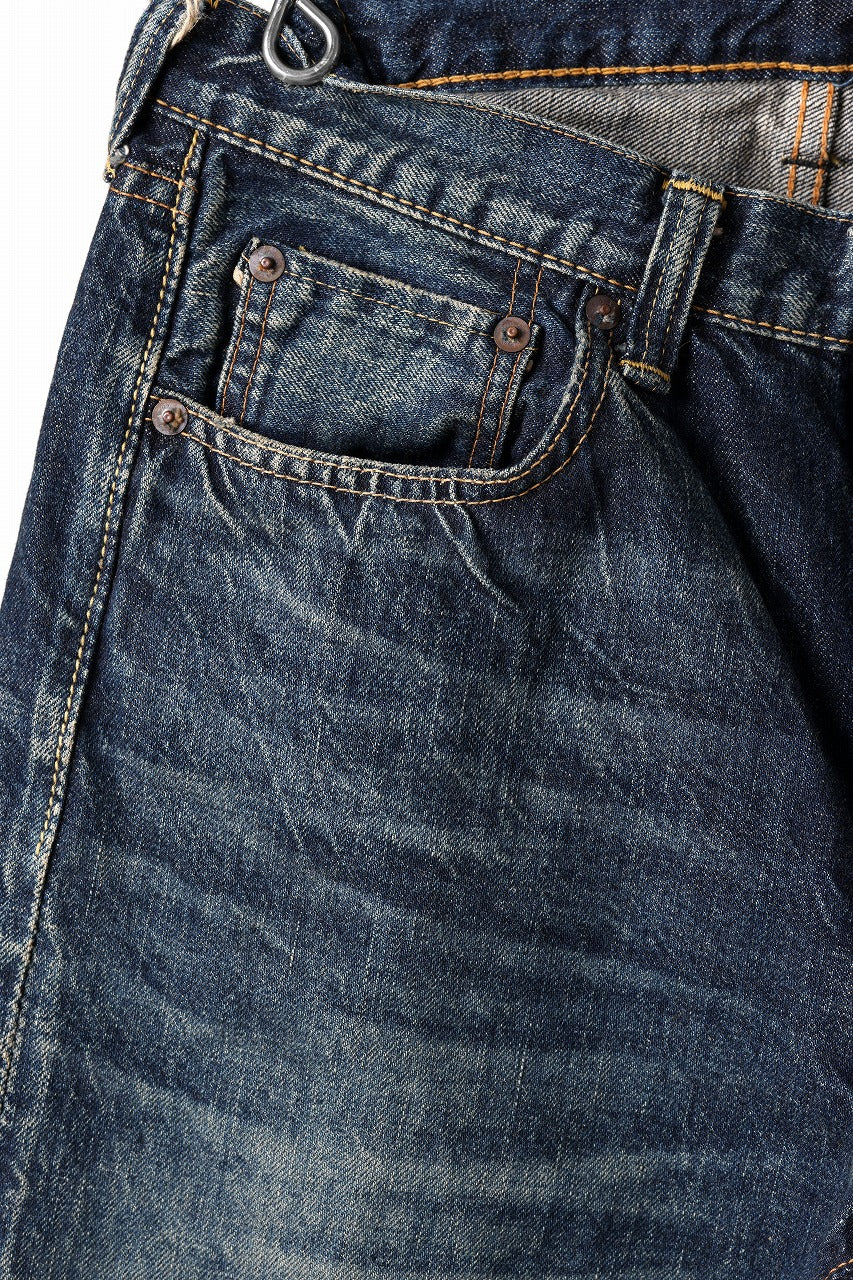 FULLCOUNT x LOOM exclusive "Old Dude" Straight Denim Pants / 13.7oz Zimbabwe Selvedge Denim (INDIGO BLUE)