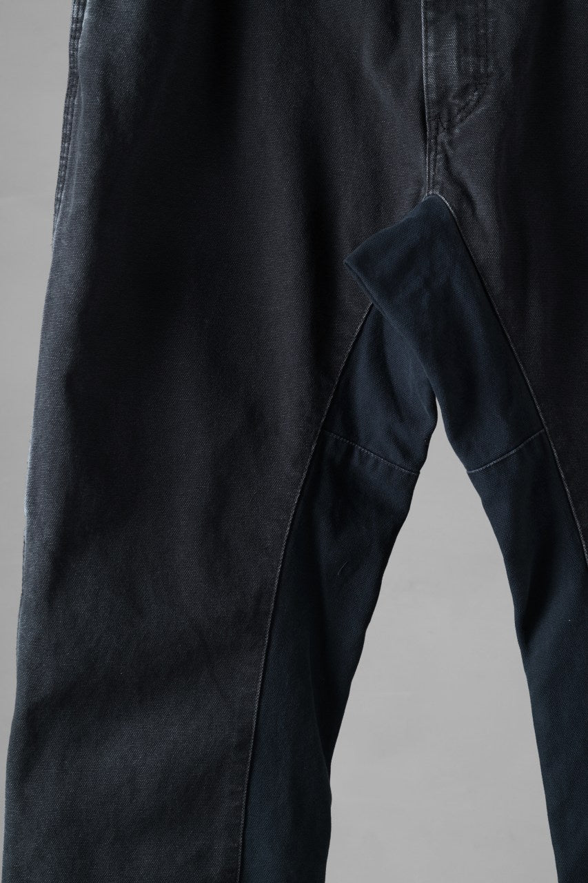 CHANGES x LOOM exclusive REMAKE REGULAR FIT CARPENTER PANTS / VINTAGE DUCK FABRIC (STONE WASHED) (BLACK #F)