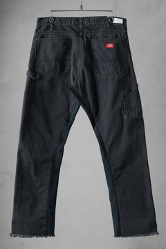 画像をギャラリービューアに読み込む, CHANGES x LOOM exclusive REMAKE REGULAR FIT CARPENTER PANTS / VINTAGE DUCK FABRIC (STONE WASHED) (BLACK #F)