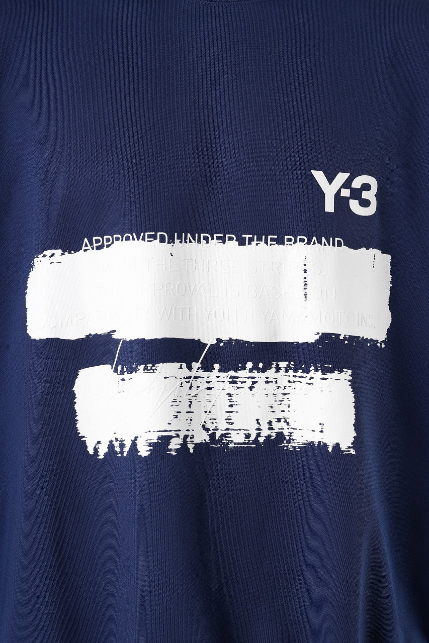 Y-3 Yohji Yamamoto GRAPHIC SWEAT CREW (DARK BLUE)