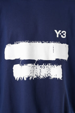 画像をギャラリービューアに読み込む, Y-3 Yohji Yamamoto GRAPHIC SWEAT CREW (DARK BLUE)