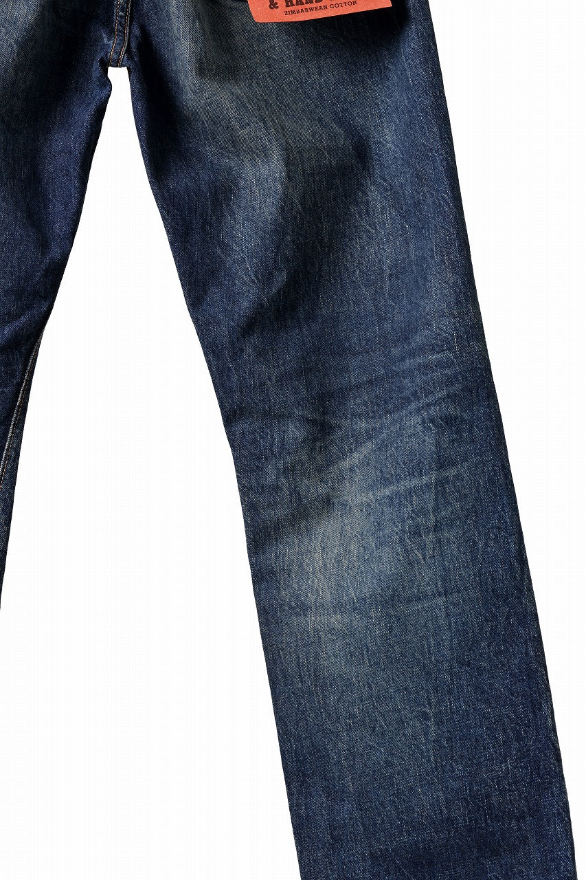 FULLCOUNT x LOOM exclusive "Old Dude" Straight Denim Pants / 13.7oz Zimbabwe Selvedge Denim (INDIGO BLUE)