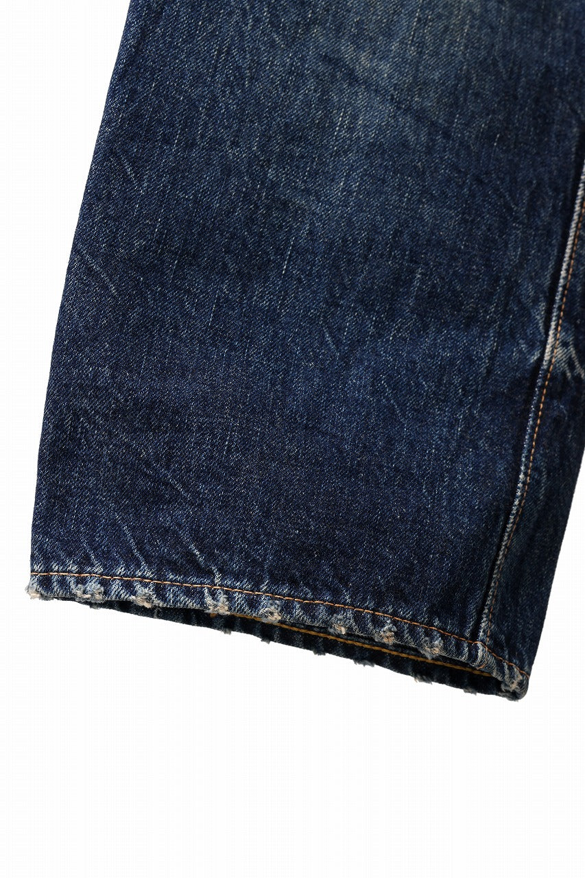 FULLCOUNT x LOOM exclusive "Old Dude" Straight Denim Pants / 13.7oz Zimbabwe Selvedge Denim (INDIGO BLUE)