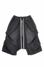 画像をギャラリービューアに読み込む, A.F ARTEFACT TUCK SHORTS / FADED DENIM (BLACK)