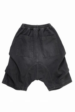 画像をギャラリービューアに読み込む, A.F ARTEFACT TUCK SHORTS / FADED DENIM (BLACK)