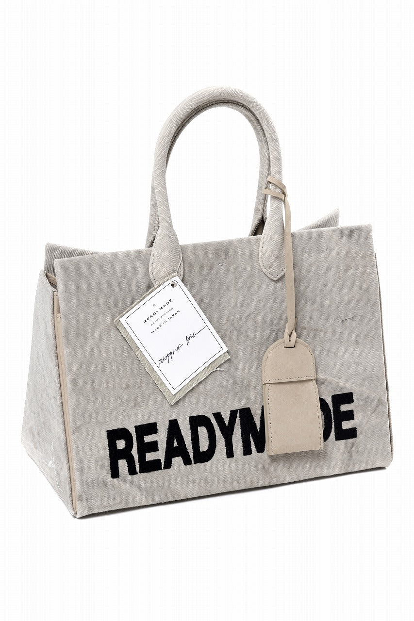 画像をギャラリービューアに読み込む, READYMADE SHOPPING BAG 35 LOGO (WHITE)