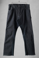 CHANGES x LOOM exclusive REMAKE REGULAR FIT CARPENTER PANTS / VINTAGE DUCK FABRIC (STONE WASHED) (BLACK #H)