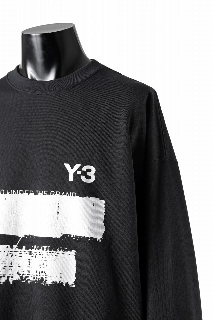 Y-3 Yohji Yamamoto GRAPHIC SWEAT CREW (BLACK)