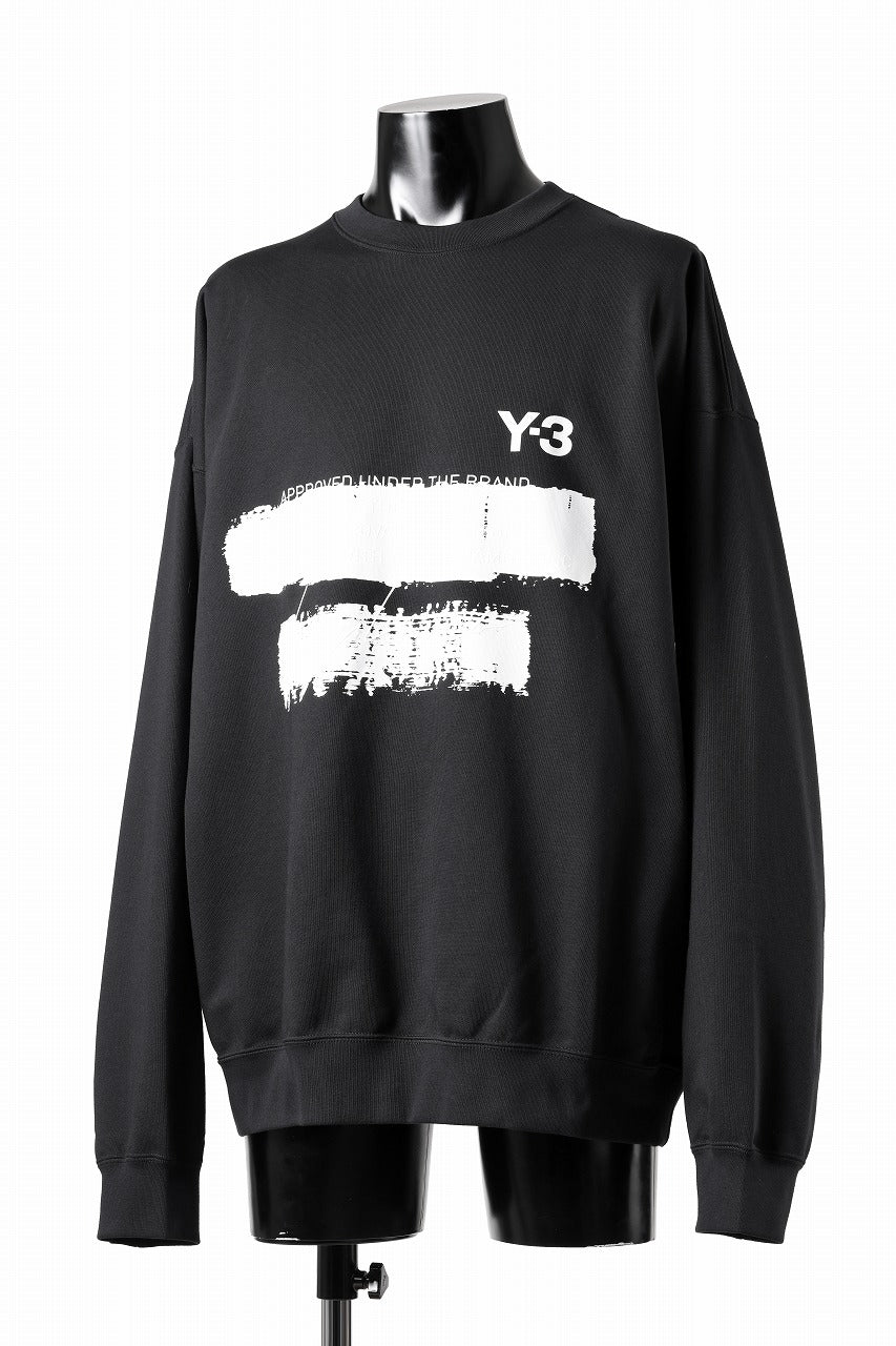 Y-3 Yohji Yamamoto GRAPHIC SWEAT CREW (BLACK)