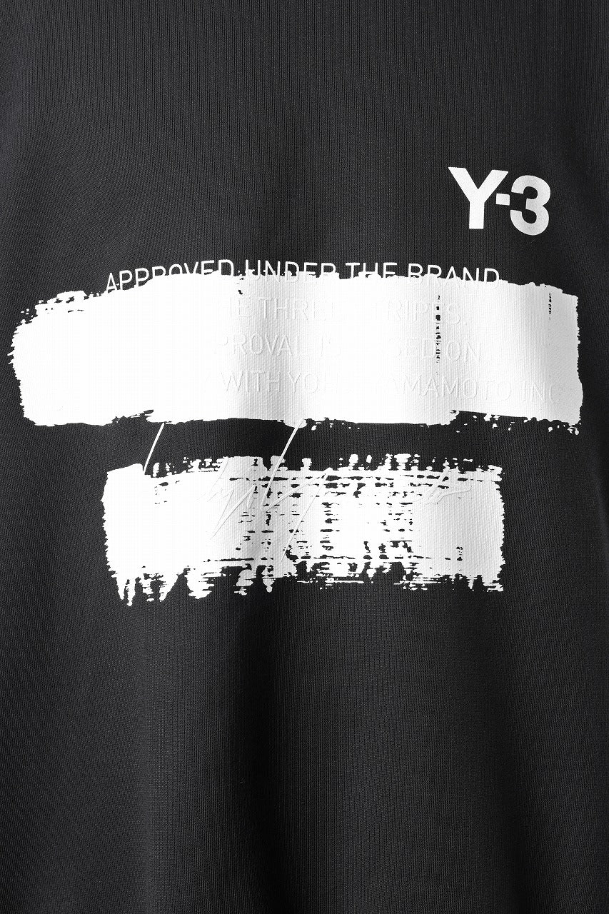 画像をギャラリービューアに読み込む, Y-3 Yohji Yamamoto GRAPHIC SWEAT CREW (BLACK)