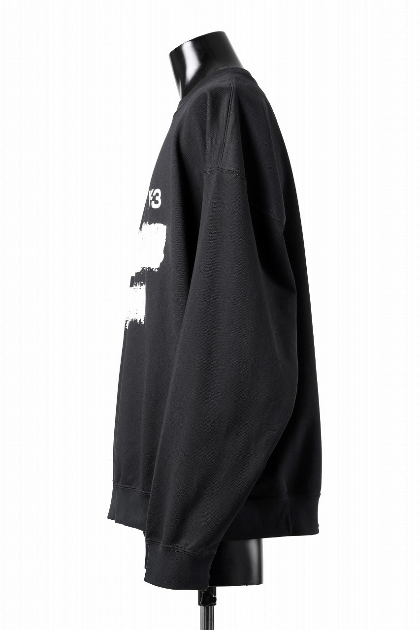 Y-3 Yohji Yamamoto GRAPHIC SWEAT CREW (BLACK)