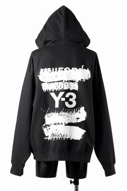 Y-3 Yohji Yamamoto GRAPHIC SWEAT HOODIE (BLACK)